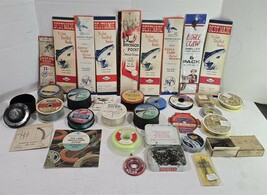 Lot of 30 Pieces Vintage Fishing Tackle Line Hooks Packages Etc - $346.92 MXN