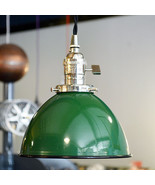 Green Industrial 7&quot; Dome Parlor Style Kitchen Pendant Lighting -Industri... - €115,14 EUR