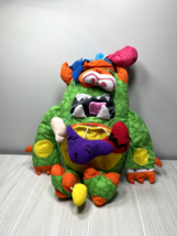 Gross-Out Doodle Monster Bear Inkee Hidden Surprise Rip 'Em Apart green plush - $8.90