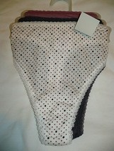 Secret Treasures Women&#39;s Cotton Thong Panties 3 Pair Size X-Small (4) Purples - £8.57 GBP