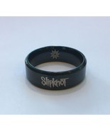 SLIPKNOT Ring Size 8 Black Tungsten Carbide Wedding Band 8mm - New - $49.45