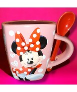Disney Minnie Mouse Ceramic Espresso Cup And Spoon, Pink, Red Bow, Jerry... - €7,07 EUR