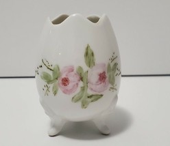 Vintage Porcelain Footed Egg shell mini Candle holder/ trinket collectible Japan - £7.44 GBP