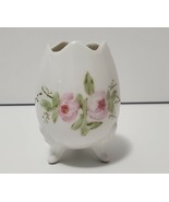 Vintage Porcelain Footed Egg shell mini Candle holder/ trinket collectib... - £7.43 GBP