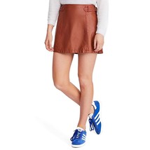 FREE PEOPLE Womens Skirt Charli Mini Stylish Honey Brown Size 26W OB886338 - £38.01 GBP