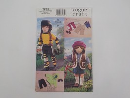 Vogue Craft Pattern #7250 18" Fashion Vogue Doll Collection Clothes Uncut 2000 - £7.82 GBP