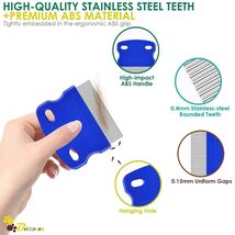 Brillirare Flea Lice Comb Stainless Steel Pet Grooming Tool Dogs Cats - $4.37