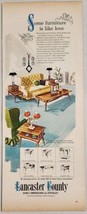 1963 Print Ad Stickley Early Americana Lancaster County Furniture Western Table - $15.28