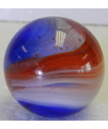 #17413m Bigger .71 Inches Red White and Blue Popeye Marble Near Mint - £222.25 GBP