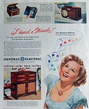 General Electreic Radios. 40&#39;s Print ad. Color Illustration. Scarce old ad. (... - £14.26 GBP