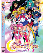 DVD SAILOR MOON SEASON 1 - 5 COLLECTION ~  SEASON 1 - 4 ENGLISH VERSION & SEASON - $49.99