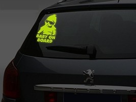 ( 19&quot; x 31&quot; ) Glowing Vinyl Car Window Decal Baby On Board / Glow in Dark Kid... - £32.84 GBP