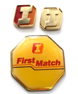 First Interstate Bank Pin Lot 3 Logo First Match Program Promo Employee ... - $33.00