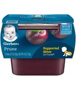 BestBy10/25 Gerber 1st Foods Prune Puree 2oz Tubs 16-Pack Natural Non-GMO - $5.38 CAD