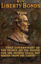 Abraham Lincoln - Government For The People - 1917 - World War I - Propaganda Po - £7.98 GBP+