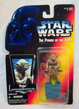 Star Wars The Power Of The Force Yoda w/ Backpack Action Figure Toy 1995 Red New - £11.67 GBP