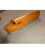 Weaver O Scale Sample Orange Silver Diesel Locomotive Body Shell 13.75" ... - $36.63