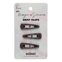 Morgan Simianer Xo Scunci Small Rhinestone Snap Clips - 3 Pcs. - $8.99