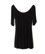 White House Black Market Dress Black Womens Small WHBM Scoop Neck Party Stretch - $16.82