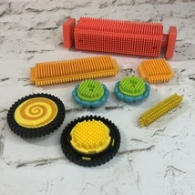 Vintage Bristle Blocks Lot Developmental Toys Building Bright Colors - $11.88