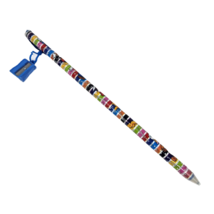 VINTAGE DISNEY JUMBO LARGE MICKEY + FRIENDS PENCIL W/ SHARPENER STATIONA... - $19.00