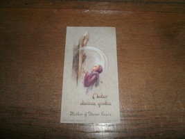 Prayer Card , Belgium , Mother of Devine Grace , Carmel De Rochefore - $5.00