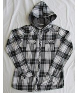 Billabong Girl&#39;s Cotton Flannel Shirt w/Hoodie Size Large - $25.38 CAD