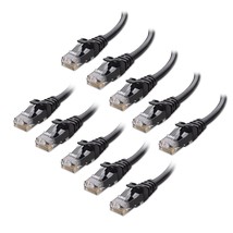 Cable Matters 10Gbps 10-Pack Snagless Cat 6 Ethernet Cable 10 ft (Cat 6 ... - £43.44 GBP