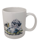 Rosalinde Old English Sheepdog Coffee Mug Cup White Porcelain - £7.75 GBP