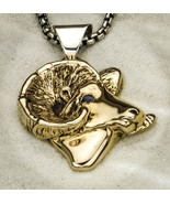 Bronze and Sapphire Ram Pendant - $173.42 CAD