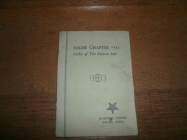 1953 Masonic Temple ,  Salem Chapter 334 Order of the Eastern Star , Sal... - $190.36 MXN