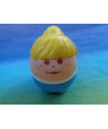 Vintage Little Tikes Blonde Hair Chunky Girl Figure - $2.51