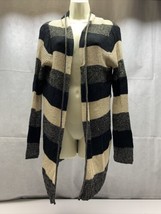 Love Stitch Striped Cardigan Sweater Womens Medium Careerwear KG - $17.81