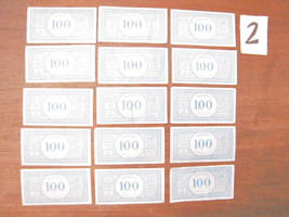 15 Vintage Old Type 100 Lire Monopoly Notes -
show original title

Origi... - $13.04