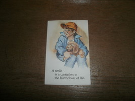 1978 Prayer Card , Missionary Servants of the Most Holy , &quot; A Smile &quot; # 208 - $5.00