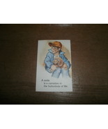1978 Prayer Card , Missionary Servants of the Most Holy , &quot; A Smile &quot; # 208 - £3.93 GBP