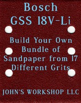Build Your Own Bundle Bosch GSS 18V-Li 1/4 Sheet No-Slip Sandpaper 17 Grits - $0.99
