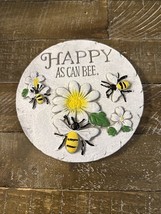 Summer Garden Painted Rock Sealed Rock Welcome To This Hive-Bee 8 In Dec... - $13.74