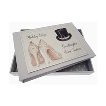 White Cotton Cards Granddaughter and Husband Wedding Day Tiny Album (Top... - $444.98 MXN