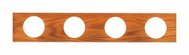 Westinghouse 6644300 Bath Bar Accented Socket Covers Solid Oak w/Brass F... - $26.79