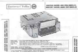 1956 Lincoln Mercury Car Radio Photofact Service Manual FDU-18805-C FDT-18805-D - £7.77 GBP