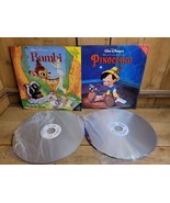 Laserdisc Walt Disney Classic Bambi and Masterpiece Pinocchio Lot of 2 - $76.51 CAD