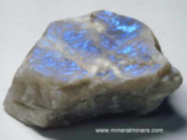Raw Moonstone, Blue Moonstone Rock, Adularia Mineral Specimen, Rainbow S... - $238.00