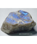 Raw Moonstone, Blue Moonstone Rock, Adularia Mineral Specimen, Rainbow S... - $4,531.40 MXN