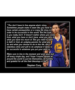 Inspirational Basketball Motivation Poster Print Steph Curry Blessings W... - $31.17 CAD+