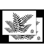 2Pack! Vinyl Airbrush Stencils 10 Mil Camouflage Duracoat 9x14&quot; (Fern Camo) - £9.40 GBP