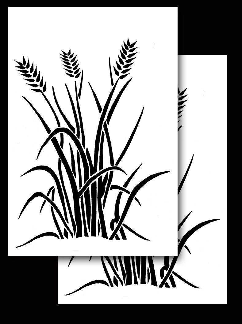 2Pack! Vinyl Airbrush Stencils 10 Mil Camouflage Duracoat 9x14&quot; (Wheat C... - $11.99