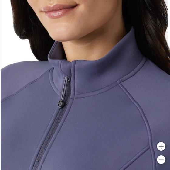 32 Degrees Womens Jacket Blue Full-Zip Pockets Stretch Active Workout Gym Soft Item image 4