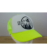 DUTCH BROTHERS COFFEE LOGO TRUCKER HAT CAP SNAP BACK NEON YELLOW WHITE - $19.32 CAD