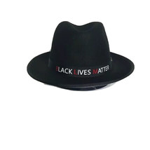 Bruno Capelo Hat Fedora Black/Charcoal Black Lives Matter Collection Men&#39;s Xl - £71.93 GBP
